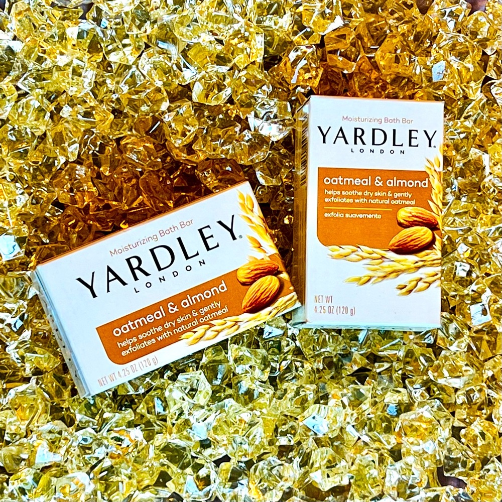 Yardley of London • Oatmeal & Almond • 2 Bath and Beauty Bar Soaps 4.25 oz. each